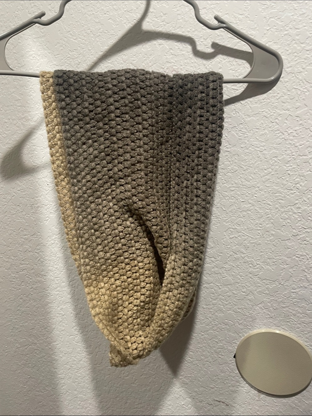 bp Ombre Knit Infinity Scarf in Tan and Gray